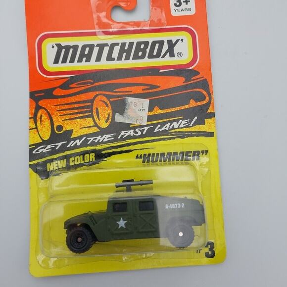 Matchbox Superfast Hummer #3 Tyco 1994 New In Package - Picture 3 of 3